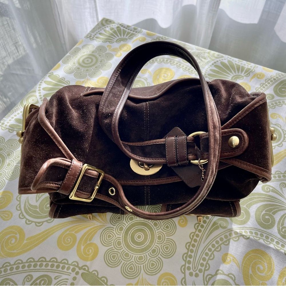 Coach Haversack Legacy Limited Edition Brown Suede Shoulder Bag - Picture 14 of 15